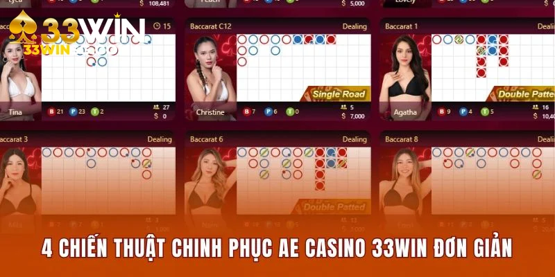 4 chiến thuật chinh phục AE Casino 33WIN đơn giản 